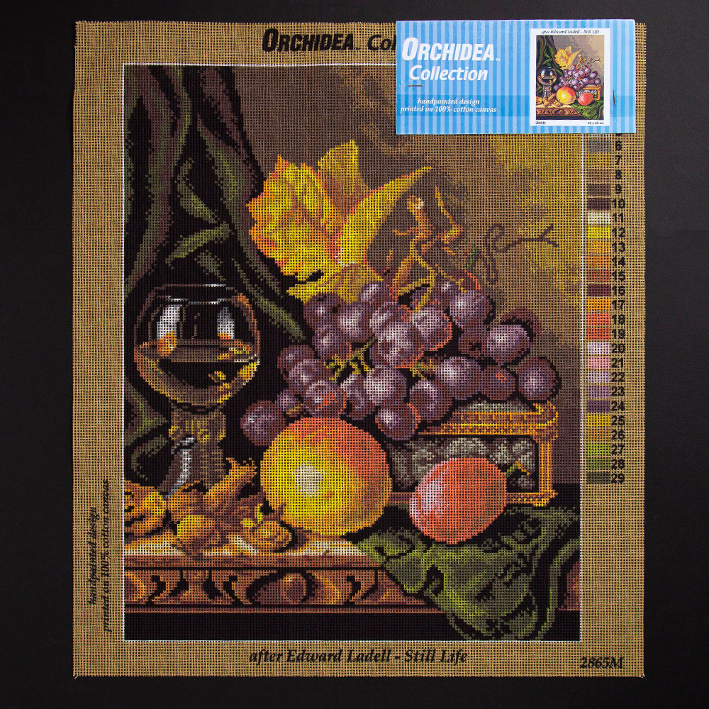 ORCHİDEA 40 x 50 cm Masadaki Meyveler Baskılı goblen 2865M